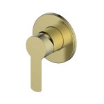 GREENS Astro II Shower Mixer Round Brushed Brass